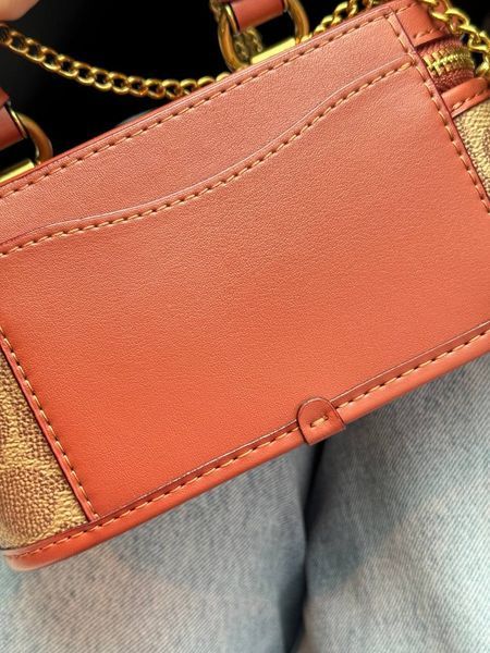 Coach Trail Crossbody 17 With Pillow Quilting In Signature Canvas Brown [оригінальна магнітна брендована коробка] pr0077 фото