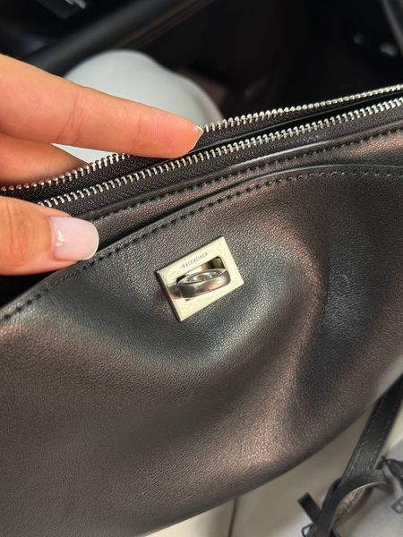 Balenciaga Rodeo Sling Pochette in Black/Silver Оригінальна Коробка B2188 фото