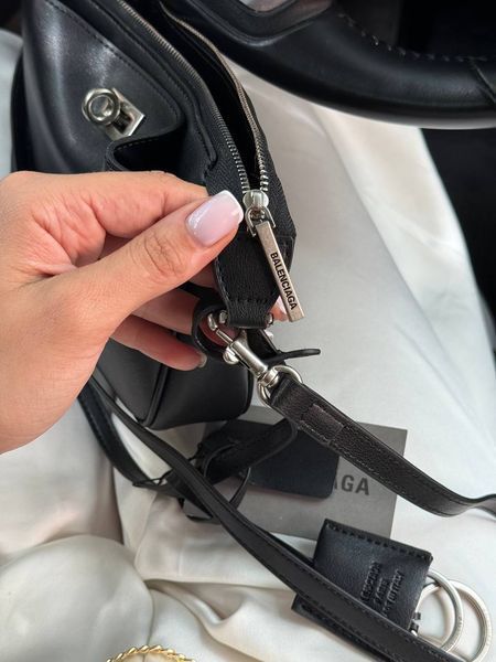 Balenciaga Rodeo Sling Pochette in Black/Silver Оригінальна Коробка B2188 фото