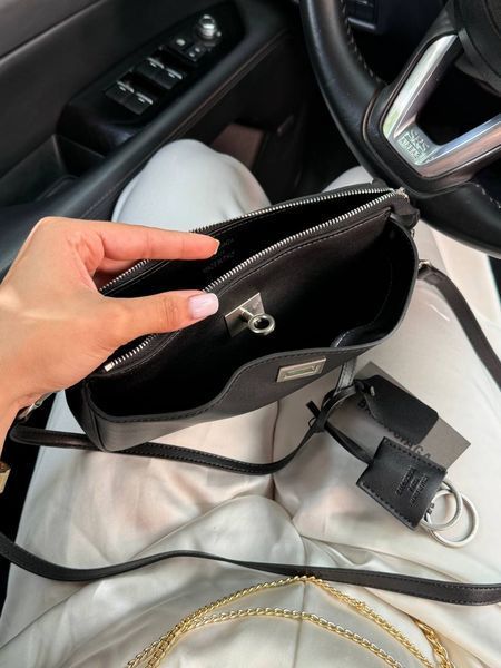 Balenciaga Rodeo Sling Pochette in Black/Silver Оригінальна Коробка B2188 фото
