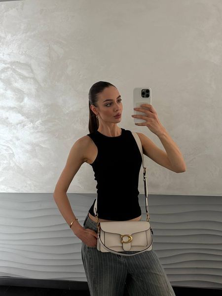 Coach Tabby Shoulder Bag MILK [крафтова коробка] pr0098 фото