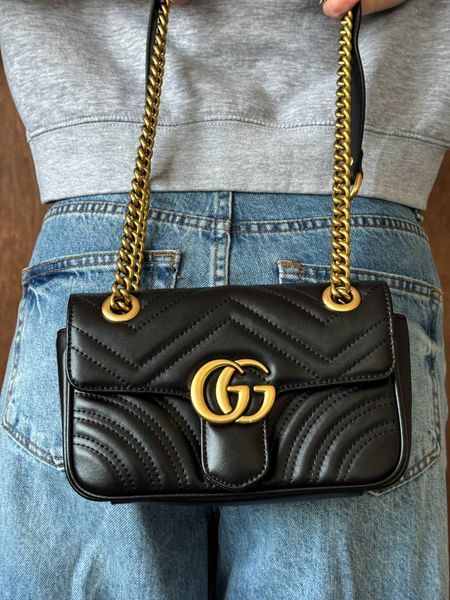 Gucci Marmont Mini Shoulder Bag Medium Black [ бренд коробка ] pr0099 фото