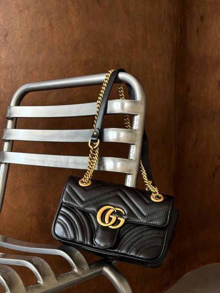 Gucci Marmont Mini Shoulder Bag Medium Black [ бренд коробка ] pr0099 фото