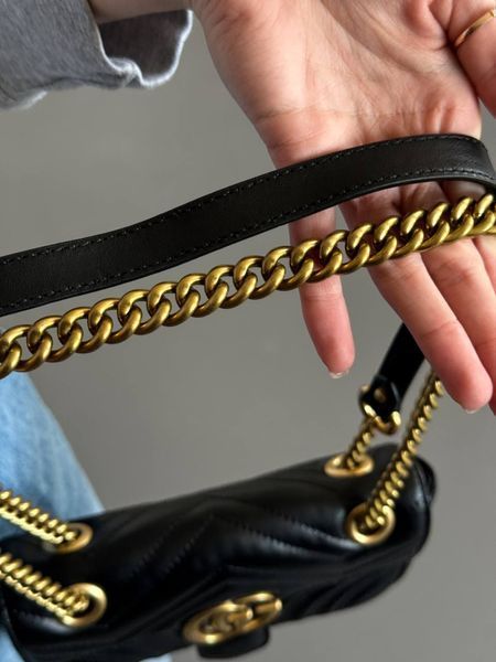Gucci Marmont Mini Shoulder Bag Medium Black [ бренд коробка ] pr0099 фото