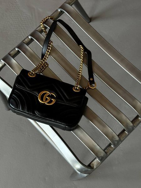 Gucci Marmont Mini Shoulder Bag Medium Black [ бренд коробка ] pr0099 фото