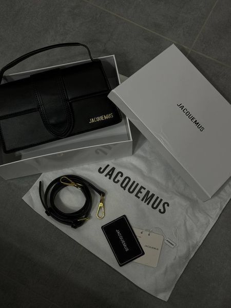 Jacquemus Le Bambino Black [оригінальна коробка, лого на фурнітурі] pr0005 фото
