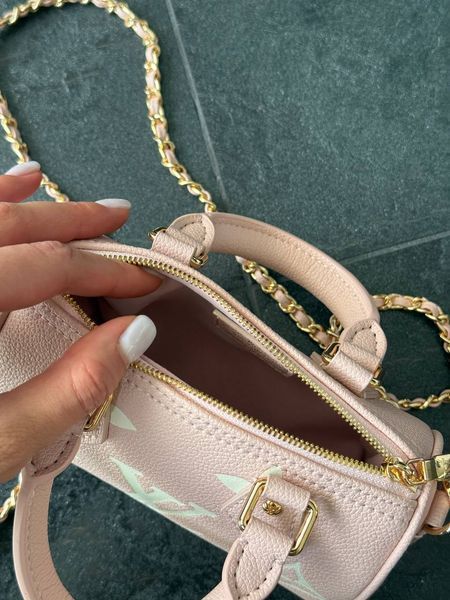 Louis Vuitton Speedy Nano Monogram Empreinte Leather Rose Коробка магніт lv1029 фото