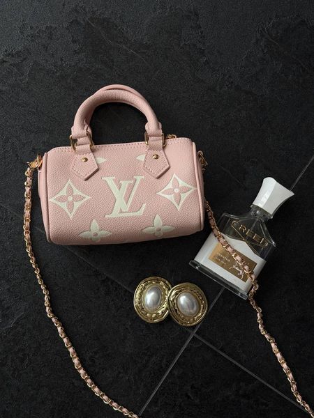 Louis Vuitton Speedy Nano Monogram Empreinte Leather Rose Коробка магніт lv1029 фото