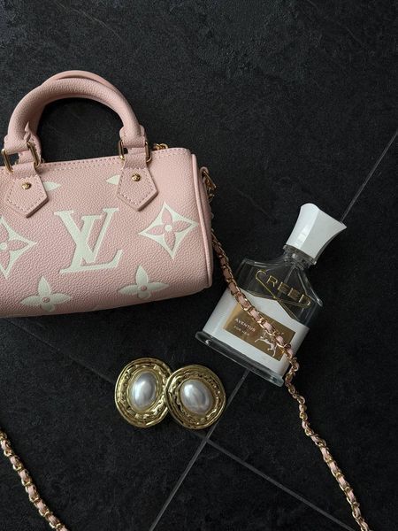 Louis Vuitton Speedy Nano Monogram Empreinte Leather Rose Коробка магніт lv1029 фото