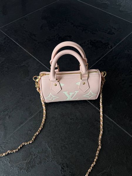 Louis Vuitton Speedy Nano Monogram Empreinte Leather Rose Коробка магніт lv1029 фото