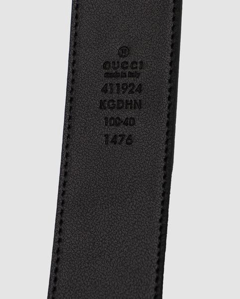 Gucci Belt with Interlocking G Buckle &mdash; ремінь із сірої канви з золотою пряжкою (Grey Canvas / Gold) 6616921 фото