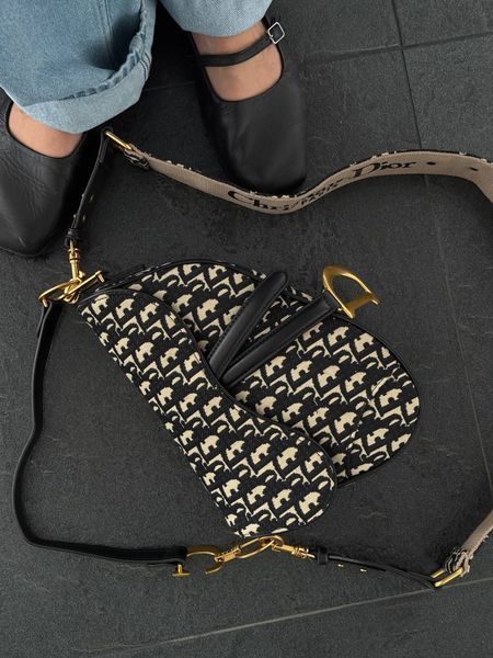 Dior Saddle Bag with Strap Blue Dior Oblique Jacquard [коробка кришка-дно] pr09998 фото