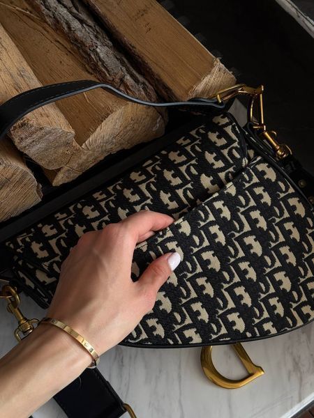 Dior Saddle Bag with Strap Blue Dior Oblique Jacquard [коробка кришка-дно] pr09998 фото