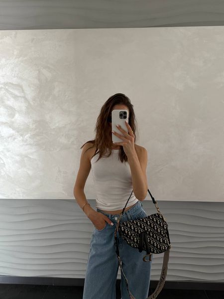 Dior Saddle Bag with Strap Blue Dior Oblique Jacquard [коробка кришка-дно] pr09998 фото