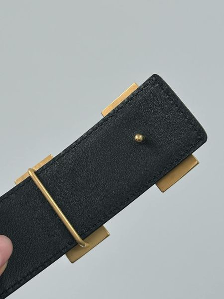 Hermes Constance Belt із крокодилової шкіри Porosus Black/Gold 6617431 фото