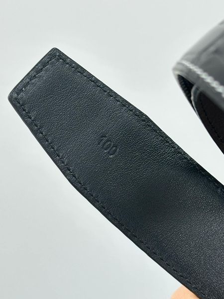 Hermes Constance Belt із крокодилової шкіри Porosus Black/Gold 6617431 фото