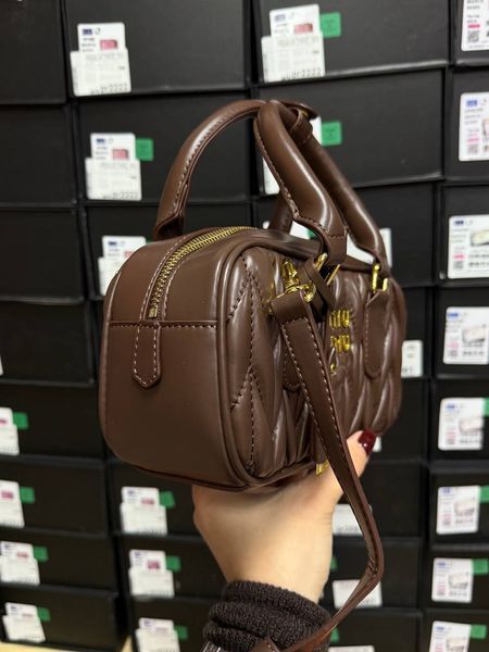 Miu Miu Arcadie Matelass&eacute; Nappa Leather Bag Brown [ориг коробка] miu3512 фото