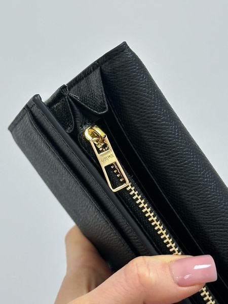 Жіночий гаманець Loewe Anagram Continental із зернистої телячої шкіри, з металевим логотипом 88179 фото
