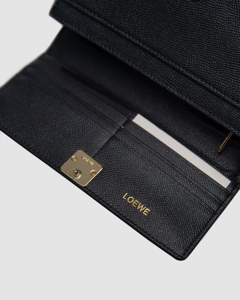 Жіночий гаманець Loewe Anagram Continental із зернистої телячої шкіри, з металевим логотипом 88179 фото