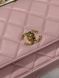 Chanel Calfskin Quilted Perfect Fit Wallet On Chain Pink/Gold Магнітна Коробка pr2981 фото 10