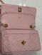 Chanel Calfskin Quilted Perfect Fit Wallet On Chain Pink/Gold Магнітна Коробка pr2981 фото 5