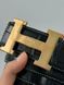 Hermes Constance Belt із крокодилової шкіри Porosus Black/Gold 6617431 фото 12