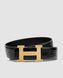 Hermes Constance Belt із крокодилової шкіри Porosus Black/Gold 6617431 фото 3