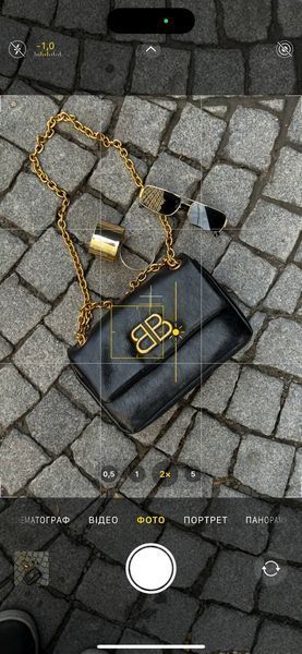 Balenciaga Monaco Mini Chain Bag Black/Gold B1200 фото