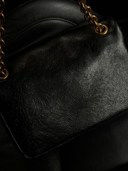 Balenciaga Monaco Mini Chain Bag Black/Gold B1200 фото