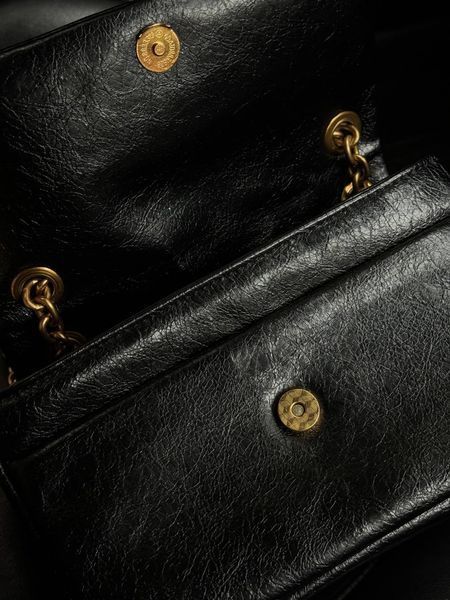 Balenciaga Monaco Mini Chain Bag Black/Gold B1200 фото