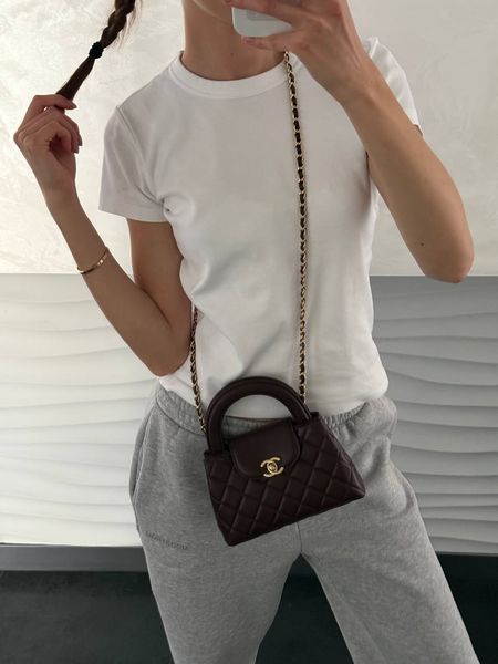 Chanel Kelly Bag Shiny Aged Calfskin Burgundy & Gold Hardware Коробка магніт pr9904 фото