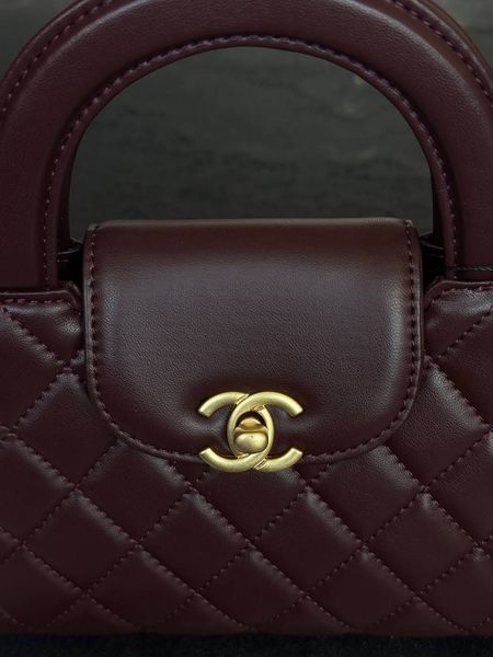 Chanel Kelly Bag Shiny Aged Calfskin Burgundy & Gold Hardware Коробка магніт pr9904 фото