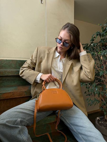 Miu Miu Leather Top Handle Bag Brown [Ориг Коробка] miu2047 фото