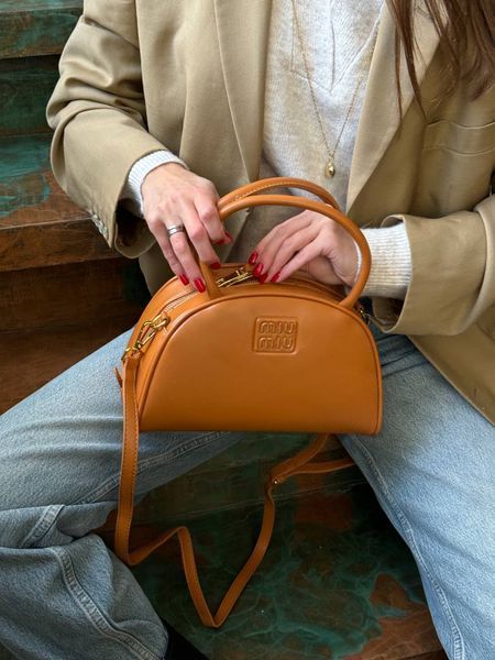 Miu Miu Leather Top Handle Bag Brown [Ориг Коробка] miu2047 фото