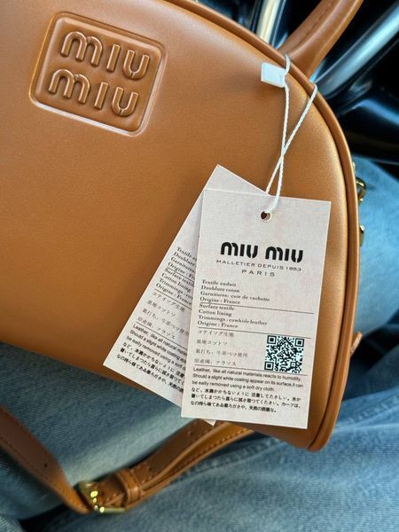 Miu Miu Leather Top Handle Bag Brown [Ориг Коробка] miu2047 фото