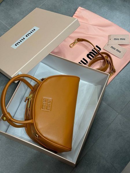 Miu Miu Leather Top Handle Bag Brown [Ориг Коробка] miu2047 фото