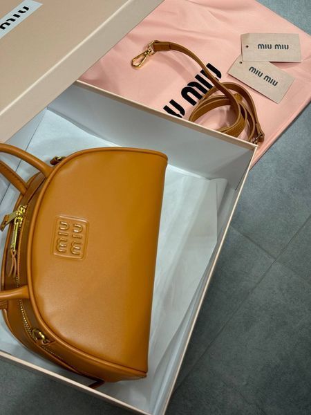 Miu Miu Leather Top Handle Bag Brown [Ориг Коробка] miu2047 фото