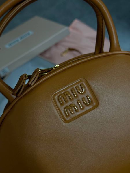 Miu Miu Leather Top Handle Bag Brown [Ориг Коробка] miu2047 фото