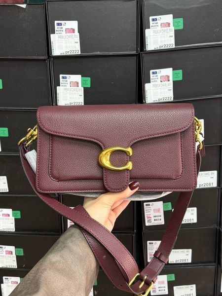 Сoach Tabby Shoulder Bag Wine/Gold[оригінальна коробка] pr01985 фото
