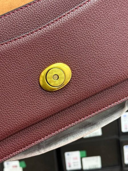 Сoach Tabby Shoulder Bag Wine/Gold[оригінальна коробка] pr01985 фото