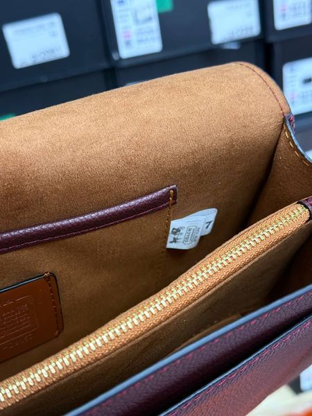 Сoach Tabby Shoulder Bag Wine/Gold[оригінальна коробка] pr01985 фото