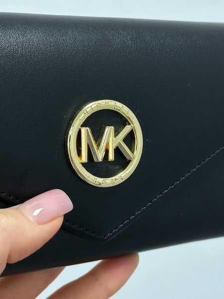 Жіночий гаманець Michael Kors Large Wallet із гладкої шкіри в чорному кольорі 8818010 фото