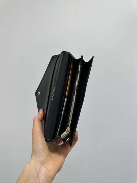Жіночий гаманець Michael Kors Large Wallet із гладкої шкіри в чорному кольорі 8818010 фото