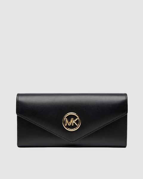 Жіночий гаманець Michael Kors Large Wallet із гладкої шкіри в чорному кольорі 8818010 фото
