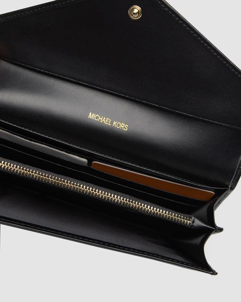 Жіночий гаманець Michael Kors Large Wallet із гладкої шкіри в чорному кольорі 8818010 фото
