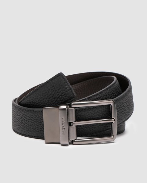 Coach Belt Kit із шкіри Polished Pebble Black/Black Fittings 6616131 фото