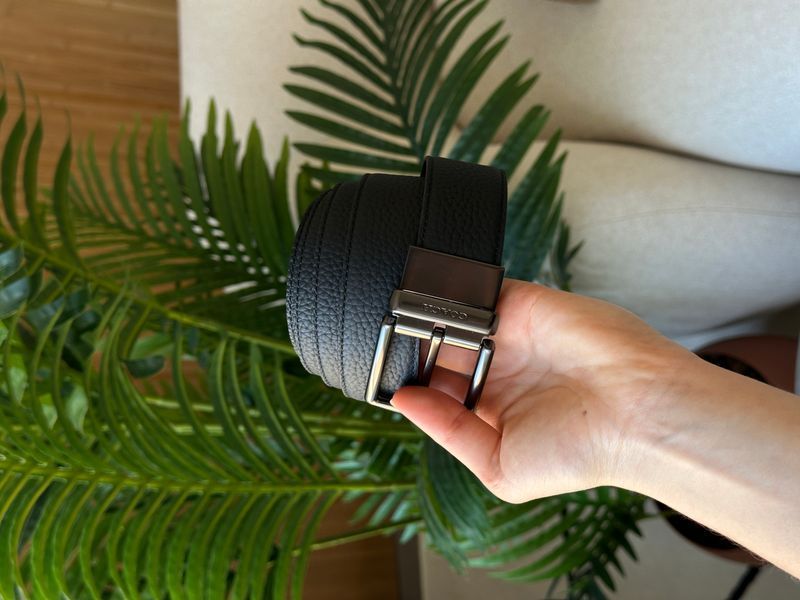 Coach Belt Kit із шкіри Polished Pebble Black/Black Fittings 6616131 фото