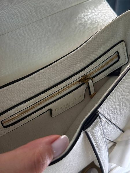 Dior Saddle Bag with Strap MILK Grained Calfskin[оригінальна коробка] DR00039 фото