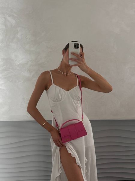 Jacquemus Le Bambino Handbag With Adjustable Crossbody Pink pr1899 фото