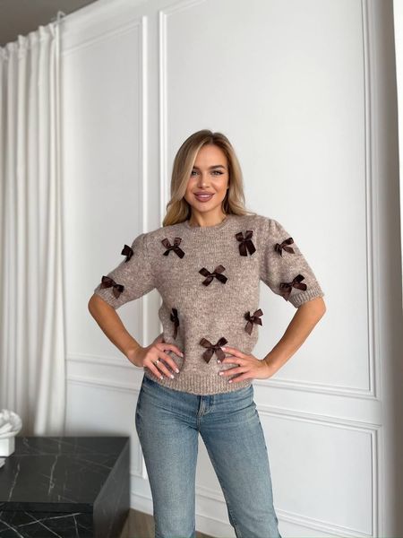 Светр з бантиками 5093 фото